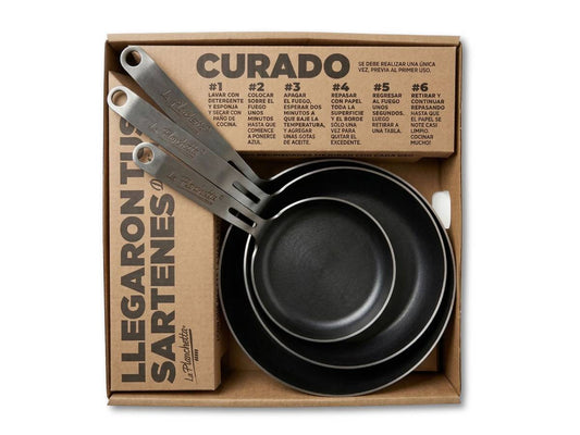 SET DE SARTENES DE HIERRO