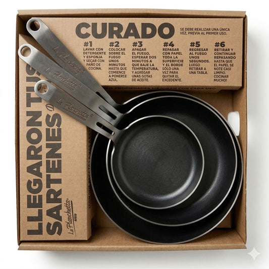 SET DE SARTENES DE HIERRO