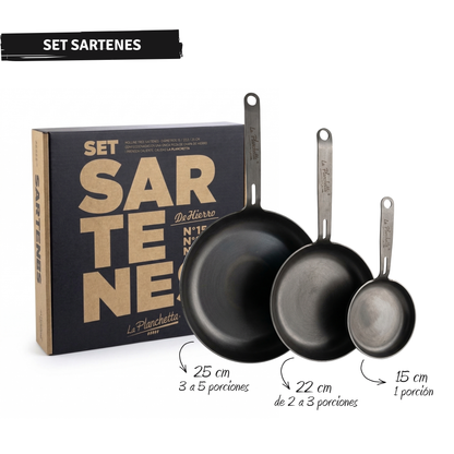 SET DE SARTENES DE HIERRO