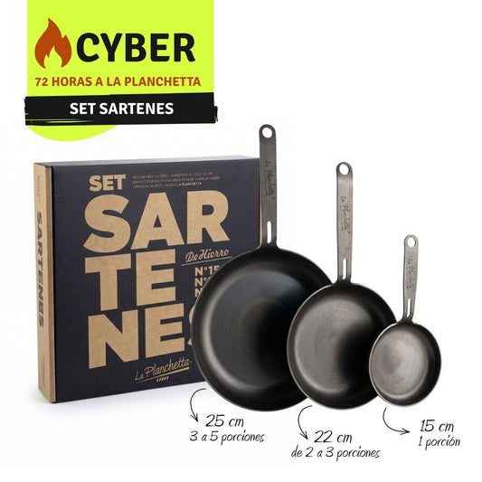 SET DE SARTENES DE HIERRO