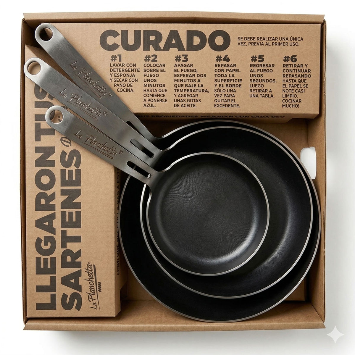 SET DE SARTENES DE HIERRO